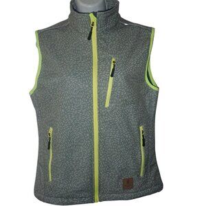 Little Donkey Andy‎ Women's Fleece Lined Softshell Vest Small Gray Reflective